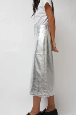 Online Aimee Skirt in Silver Holiday Gift Guide|Collections