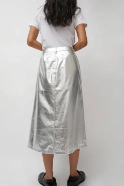 Online Aimee Skirt in Silver Holiday Gift Guide|Collections