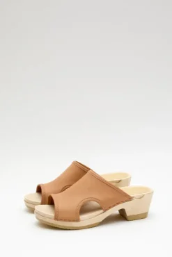Online Alexis Clog on Mid Heel in Desert Collections|Clog Sandals And Shoes