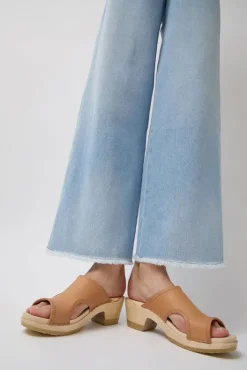 Online Alexis Clog on Mid Heel in Desert Collections|Clog Sandals And Shoes