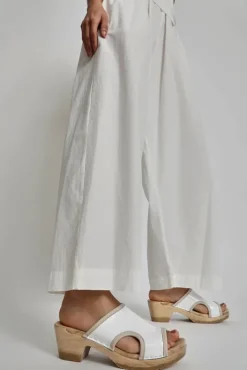 Hot Alexis Clog on Mid Heel in White Patent Sale Clogs|Collections