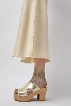 Best Alexis Clog on Platform in Gold Sale Clogs|Collections