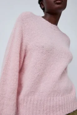 New Alpaca Pullover Sweater in Baby Pink Collections|Sweaters