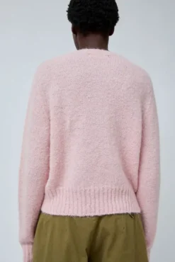 New Alpaca Pullover Sweater in Baby Pink Collections|Sweaters
