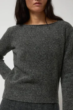 Sale Asymmetric Pullover in Grey Sweaters|Clothing