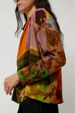 Discount Asymmetric Top in Print G Collections|Tops