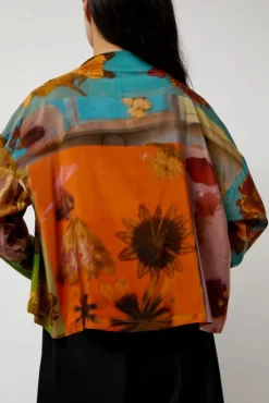 Discount Asymmetric Top in Print G Collections|Tops
