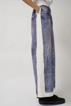 New Augmented Jeans in White and Blue Denim|Shorts & Pants