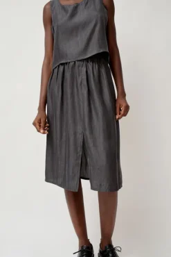 Online Basic Skirt in Black Tencel Collections|Skirts