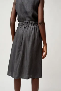 Online Basic Skirt in Black Tencel Collections|Skirts