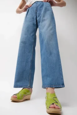 Sale Basket Clog on Mid Wedge in Apple Patent Sale Clogs|Collections