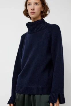 Online Benedita Sweater in Navy Sweaters|Clothing