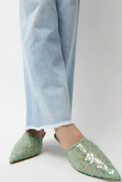 Discount Bit Mules in Mint Sequin Collections|Clogs And Shoes
