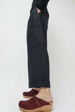 Fashion Bridget Clog on Mid Wedge in Burgundy Suede Collections|Clog Sandals And Shoes