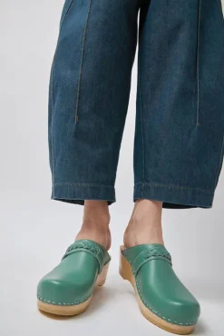 Hot Bridget Clog on Mid Wedge in Sage Sale Clogs|Collections