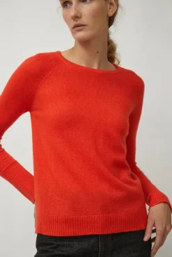 Hot Brighton Pullover in Coral Sweaters|Clothing