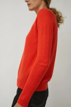 Hot Brighton Pullover in Coral Sweaters|Clothing