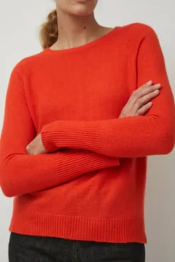 Hot Brighton Pullover in Coral Sweaters|Clothing