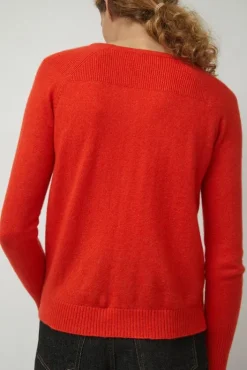 Hot Brighton Pullover in Coral Sweaters|Clothing