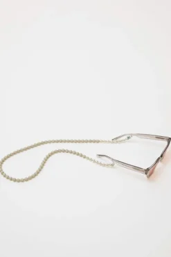Sale Brillenkette Silver Glasses Chain in Light Grey with Sage Thread Collections|Jewelry & Watches