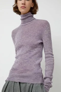 Clearance Bristol Rollneck in Lilac Multi Melange Collections|Sweaters