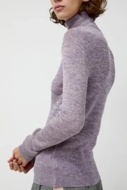 Clearance Bristol Rollneck in Lilac Multi Melange Collections|Sweaters