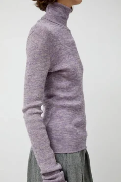 Clearance Bristol Rollneck in Lilac Multi Melange Collections|Sweaters