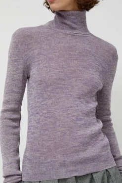 Clearance Bristol Rollneck in Lilac Multi Melange Collections|Sweaters
