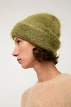 Best Brushed Mohair Beanie in Matcha Collections|Hats