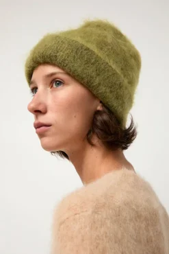 Best Brushed Mohair Beanie in Matcha Collections|Hats