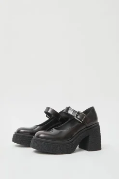 Clearance Brushed Platform Maryjane in Gradient Bordeaux Collections|Clogs And Shoes