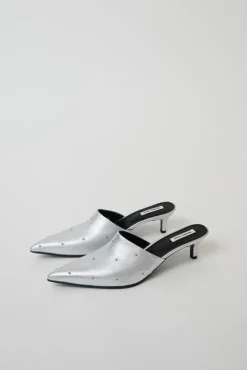 Sale Byul Ribbon Mules in Silver Collections|Clogs And Shoes