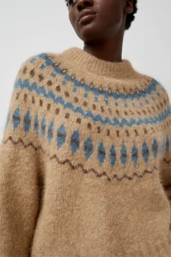 Online Cardiff Sweater in Camel and Blue Holiday Gift Guide|Collections