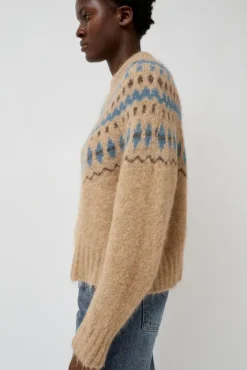 Online Cardiff Sweater in Camel and Blue Holiday Gift Guide|Collections