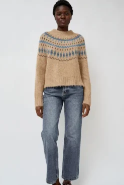 Online Cardiff Sweater in Camel and Blue Holiday Gift Guide|Collections