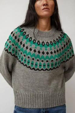 Fashion Cardiff Sweater in Grey and Green Holiday Gift Guide|Collections