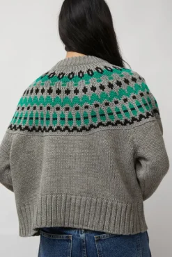 Fashion Cardiff Sweater in Grey and Green Holiday Gift Guide|Collections