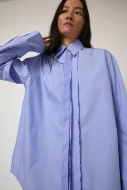 New Carelia Ample Shirt in Blue Tops|Clothing