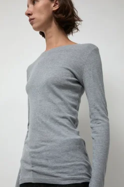 Sale Cashcot Rond T-Shirt in Cloud Collections|Tops