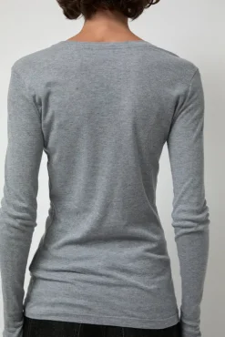 Sale Cashcot Rond T-Shirt in Cloud Collections|Tops