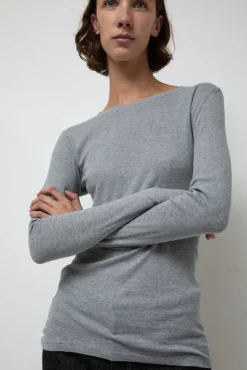 Sale Cashcot Rond T-Shirt in Cloud Collections|Tops