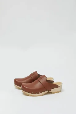 Outlet Charlotte Studded Clog on Low Base in British Tan Holiday Gift Guide|Collections
