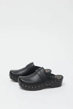 Fashion Charlotte Studded Clog on Low Base in Jet on Black Base Holiday Gift Guide|Collections