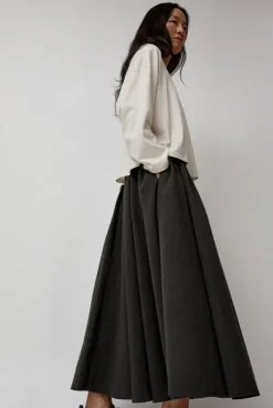 Best Circle Skirt in Dark Grey Skirts|Clothing