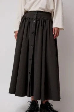 Best Circle Skirt in Dark Grey Skirts|Clothing