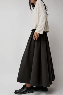 Best Circle Skirt in Dark Grey Skirts|Clothing