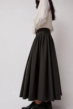 Best Circle Skirt in Dark Grey Skirts|Clothing