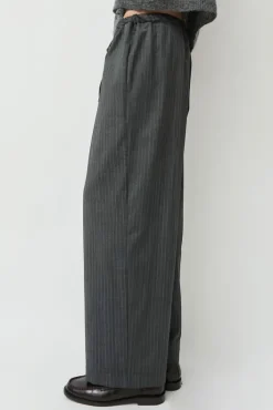 Discount Classic Striped Pants in Grey Shorts & Pants|Clothing