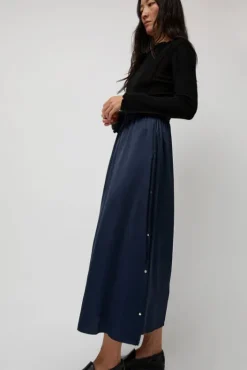 New Clavo Skirt in Blue Black Collections|Skirts