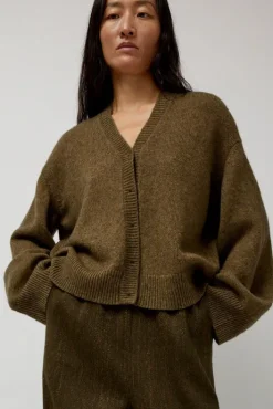 Discount Climbing Flax Cardigan in Olive Sweaters|Clothing